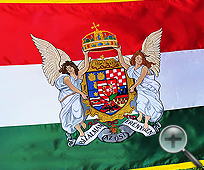 Bizalmam az Ősi erényben hímzett zászló